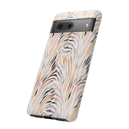 Tough Case — Neutral Watercolor Tiger Stripe Phone Case