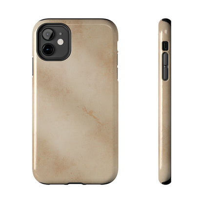 Tough Phone Case — Vintage Beige Marble Protective Phone Cover