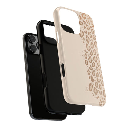 Phone Case – Beige Leopard Print Protective Cover