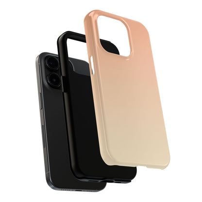 Gradient Tough Phone Case — Peach Ombre Protective Cover