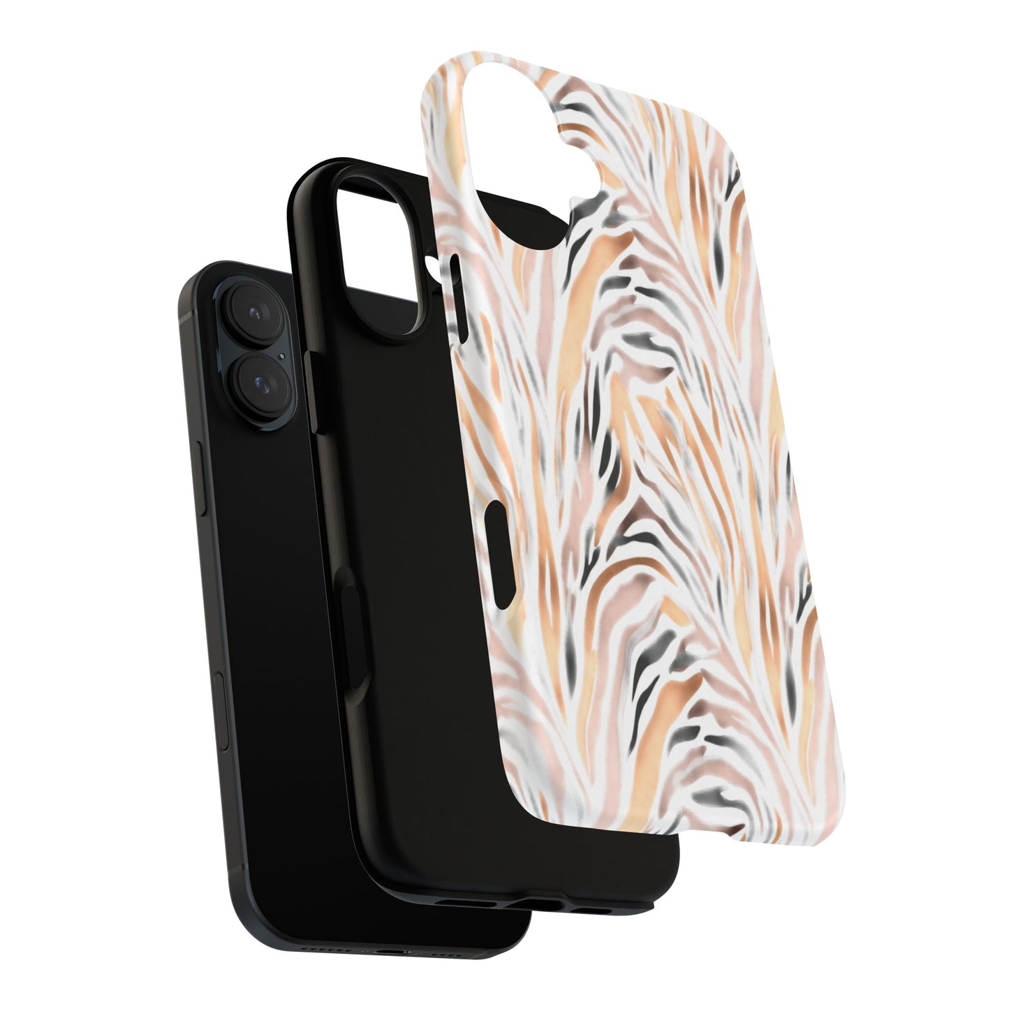 Tough Case — Neutral Watercolor Tiger Stripe Phone Case
