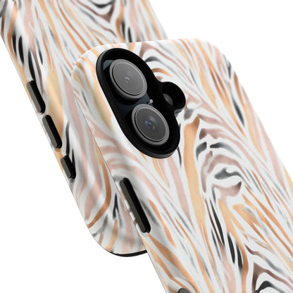 Tough Case — Neutral Watercolor Tiger Stripe Phone Case