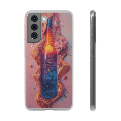 Phone Case — Surreal Sunset Bottle Art Flexible Protective Cover