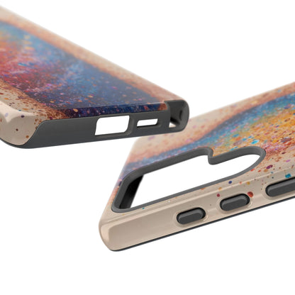 Galaxy Bottle Tough Phone Case — Colorful Nebula Splash iPhone Cover