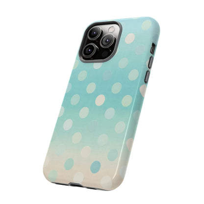 Abstract Palm Tough Phone Case — Minimal Coastal Blue Protective Cover