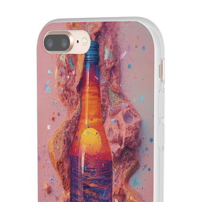 Phone Case — Surreal Sunset Bottle Art Flexible Protective Cover
