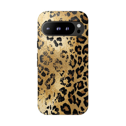 Leopard Print Tough Phone Case — Durable Protective iPhone Cover