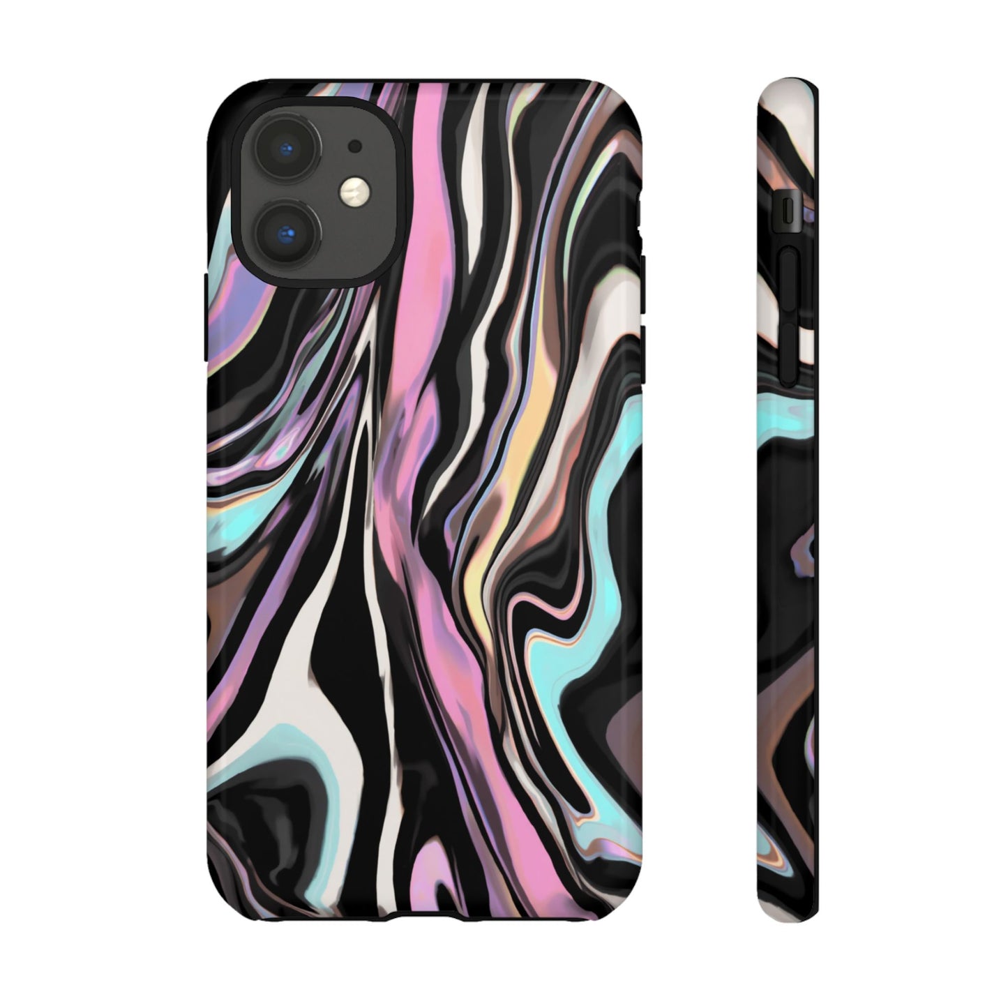 Abstract Marble Tough Phone Case — Pastel Swirl Protective Cover