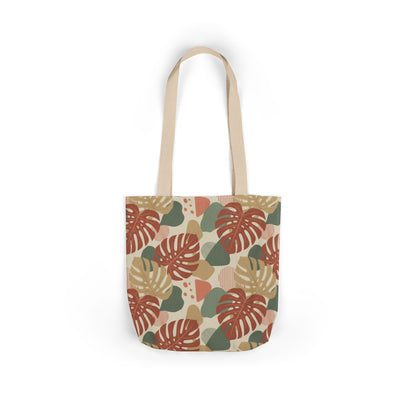 Tropical Monstera Canvas Tote Bag