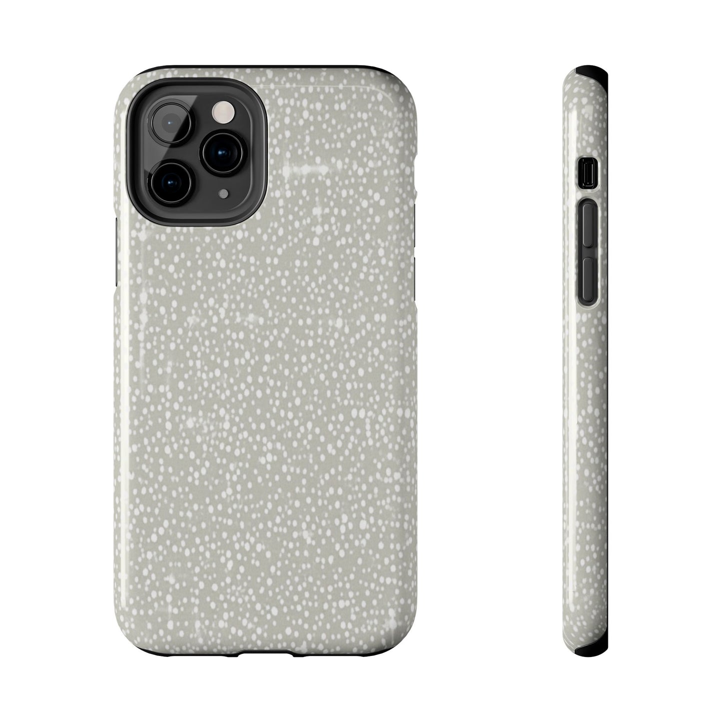 Speckled Gray Tough Phone Case — Protective Shockproof iPhone Cover