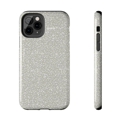 Speckled Gray Tough Phone Case — Protective Shockproof iPhone Cover
