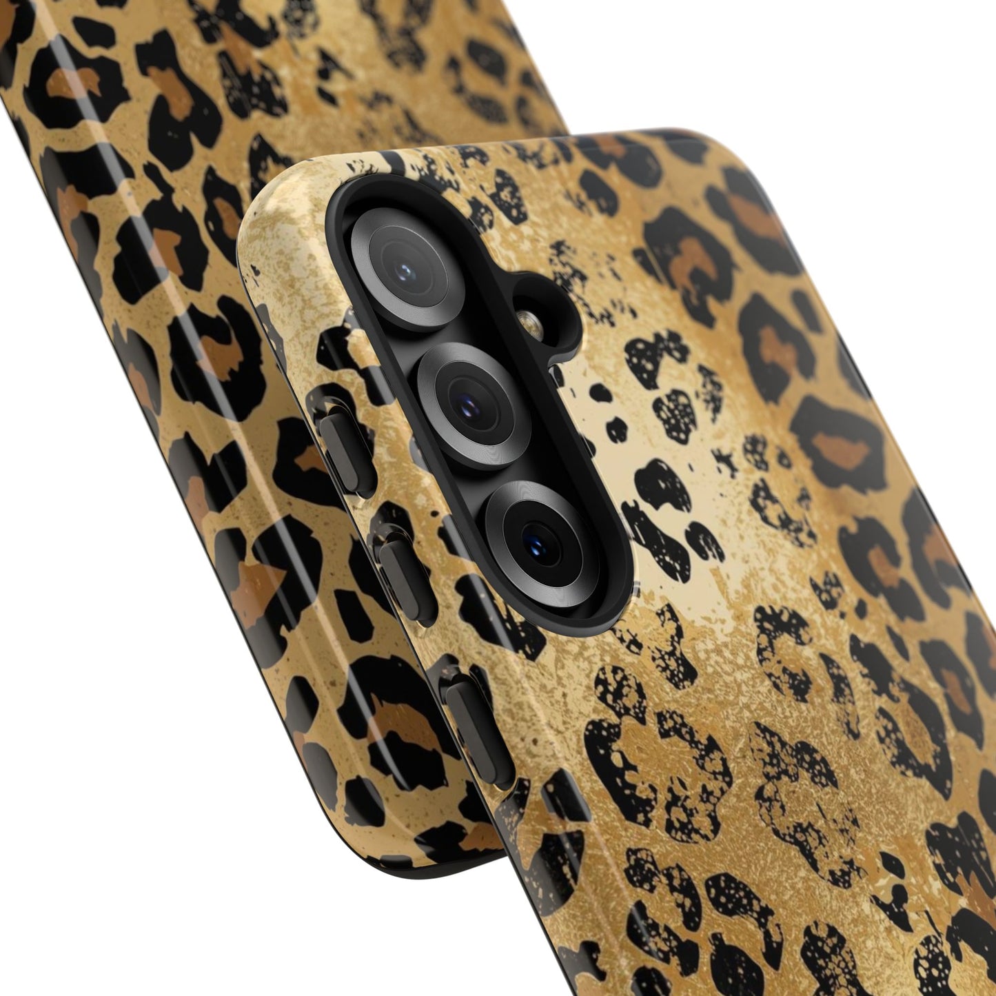 Leopard Print Tough Phone Case — Durable Protective iPhone Cover