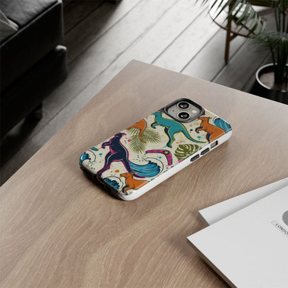Tough Cases — Colorful Surfing Kangaroo Phone Case