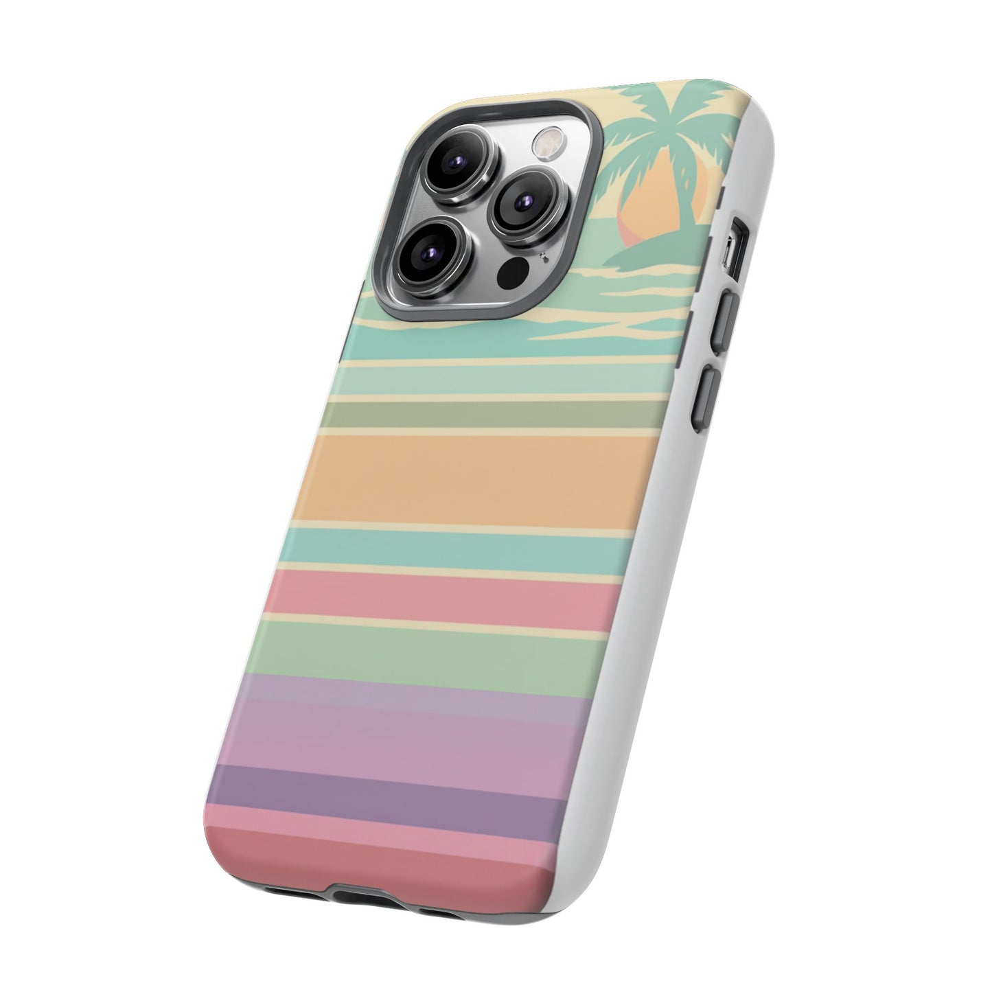 Tough Case — Retro Pastel Sunset Palm Tree Phone Case