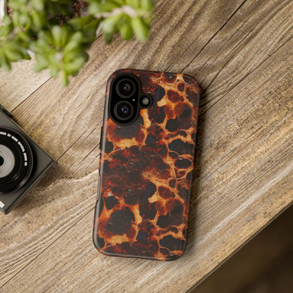 Tortoiseshell Phone Case — Protective iPhone Cover with Classic Amber Pattern