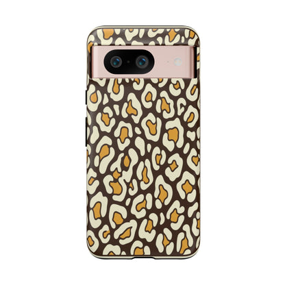 Leopard Print Tough Phone Case — Durable Protective iPhone Cover
