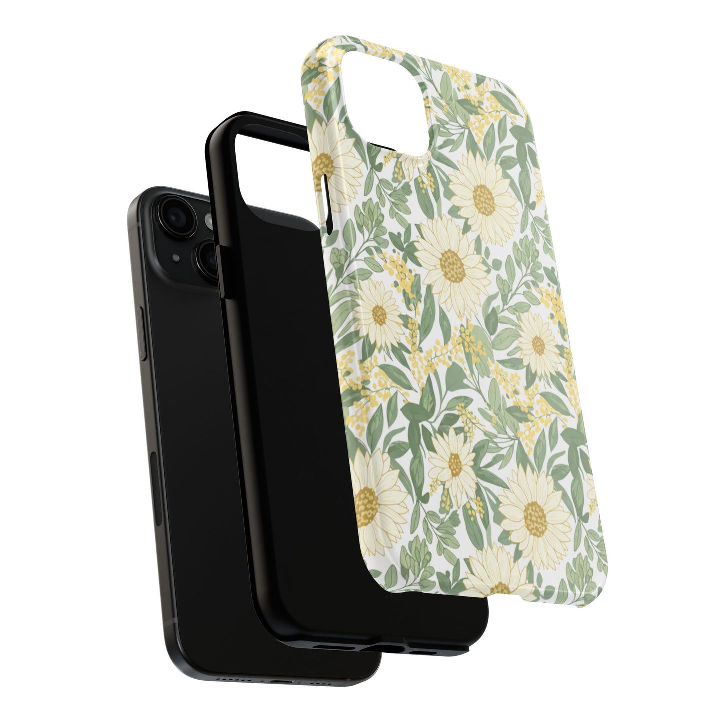 Daisy Meadow Tough Phone Case — Floral Protective Phone Cover