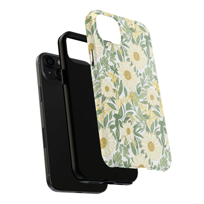 Daisy Meadow Tough Phone Case — Floral Protective Phone Cover