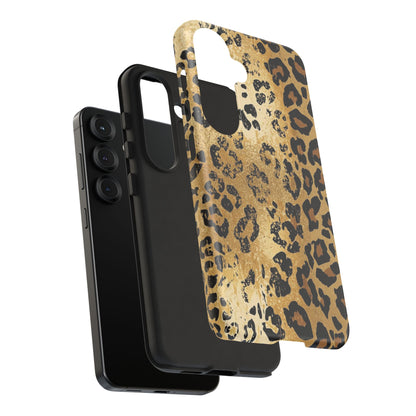Leopard Print Tough Phone Case — Durable Protective iPhone Cover