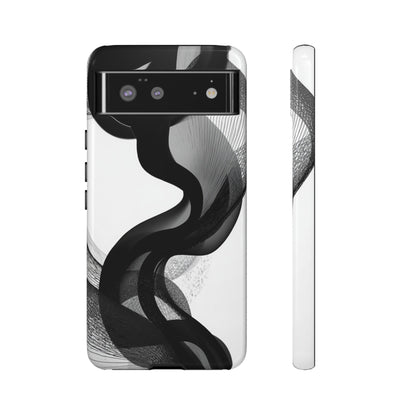 Phone Case — Monochrome Abstract Protective Cover