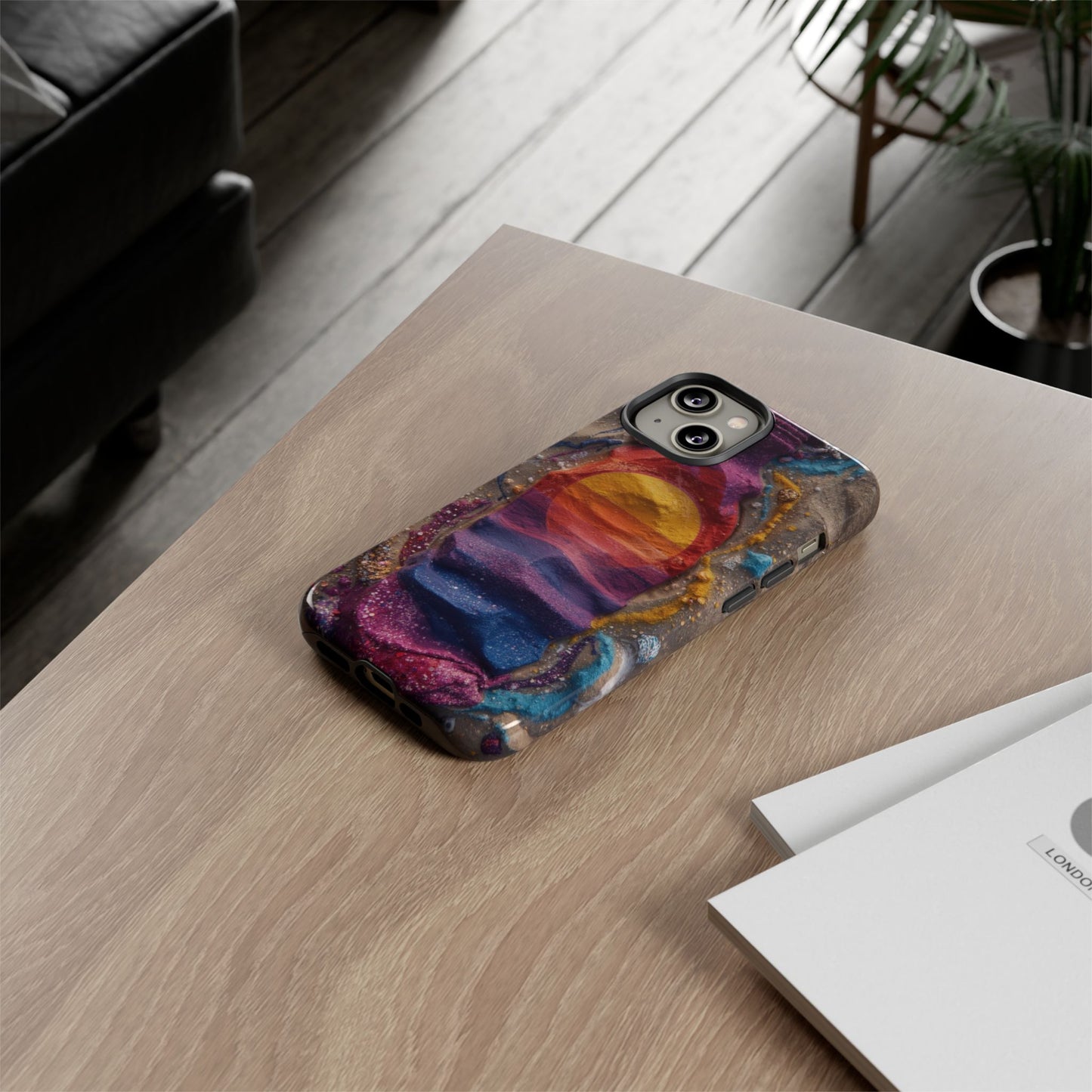 Phone Case — Colorful Sand Art Sunset Tough Protective Case