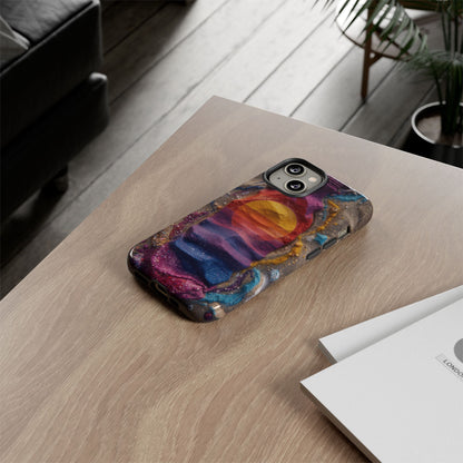 Phone Case — Colorful Sand Art Sunset Tough Protective Case