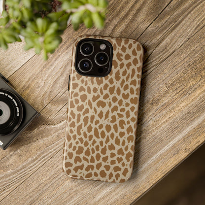 Leopard Print Tough Phone Case — Slim Protective Animal Pattern