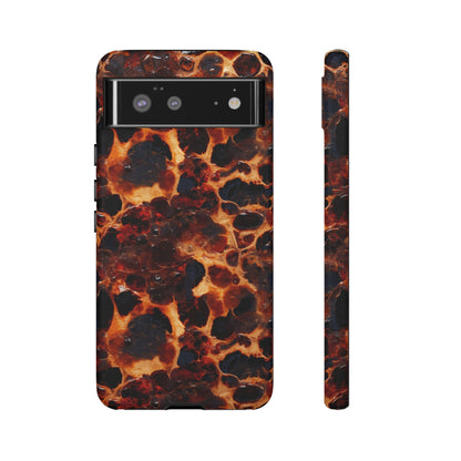 Tortoiseshell Phone Case — Protective iPhone Cover with Classic Amber Pattern