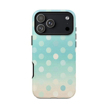 Abstract Palm Tough Phone Case — Minimal Coastal Blue Protective Cover