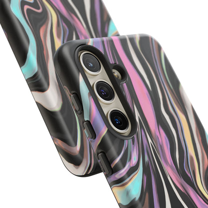 Abstract Marble Tough Phone Case — Pastel Swirl Protective Cover