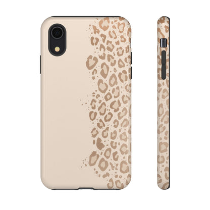 Phone Case – Beige Leopard Print Protective Cover