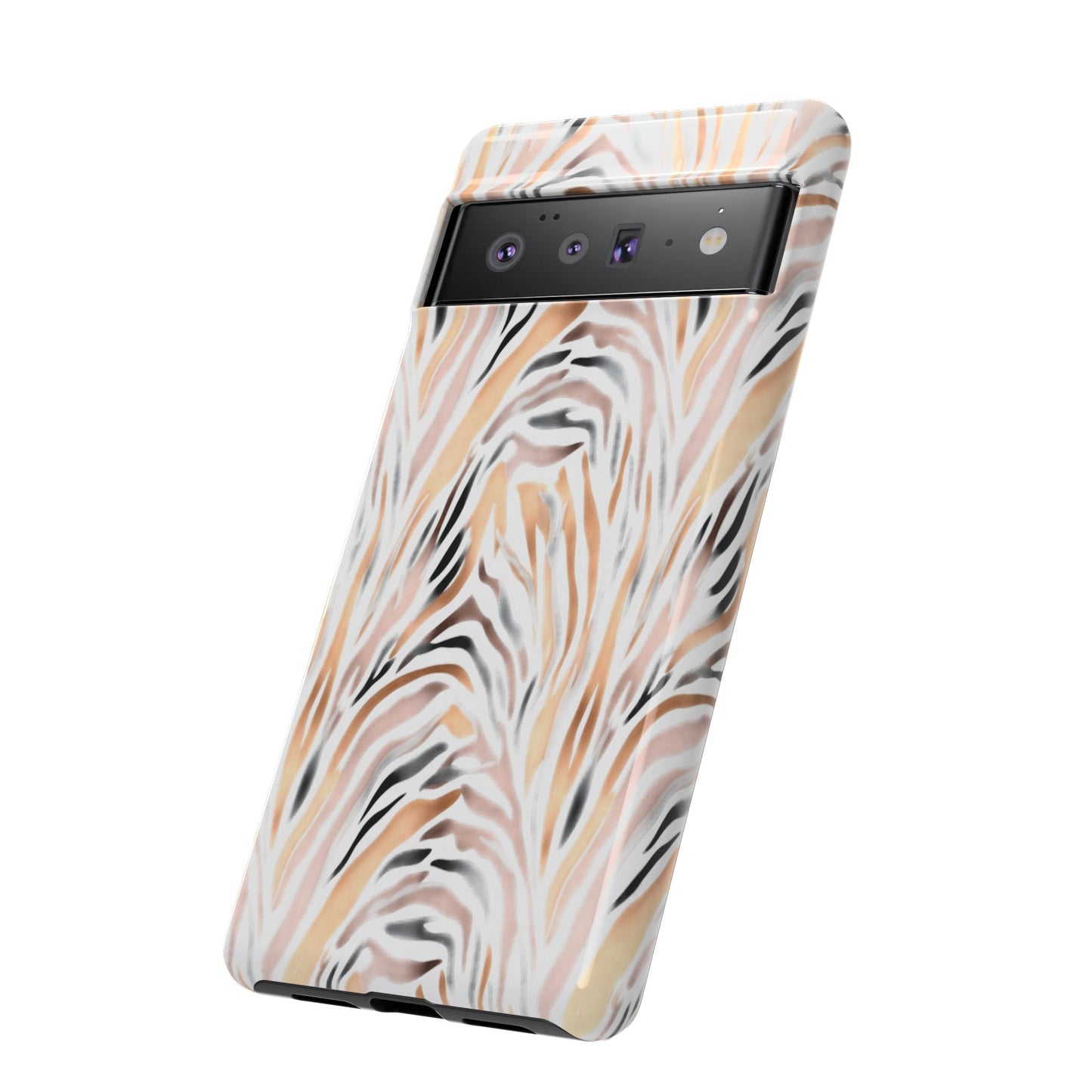 Tough Case — Neutral Watercolor Tiger Stripe Phone Case