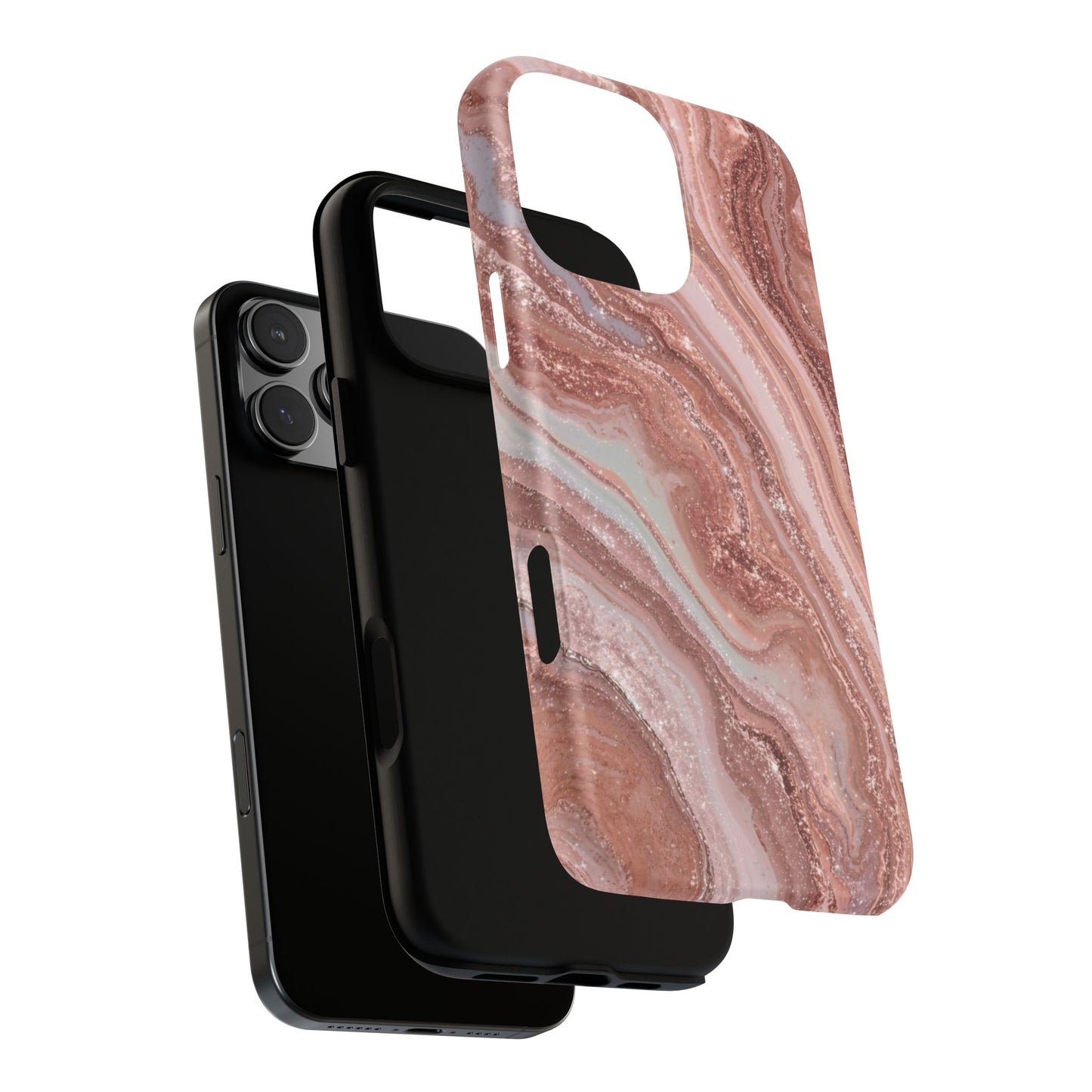 Rose Gold Marble Tough Phone Case
