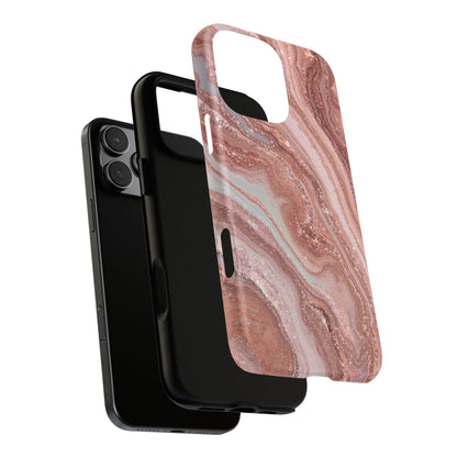 Rose Gold Marble Tough Phone Case