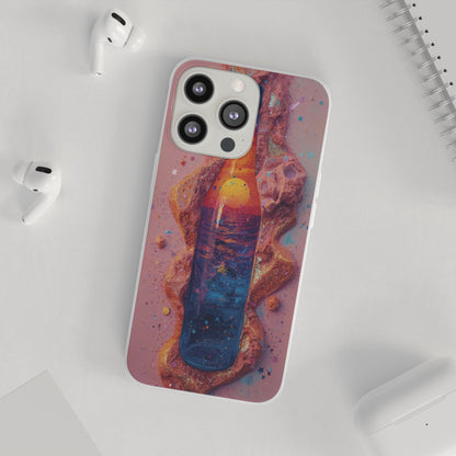 Phone Case — Surreal Sunset Bottle Art Flexible Protective Cover