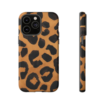 Leopard Print Tough Phone Case — Protective Animal Print iPhone Case