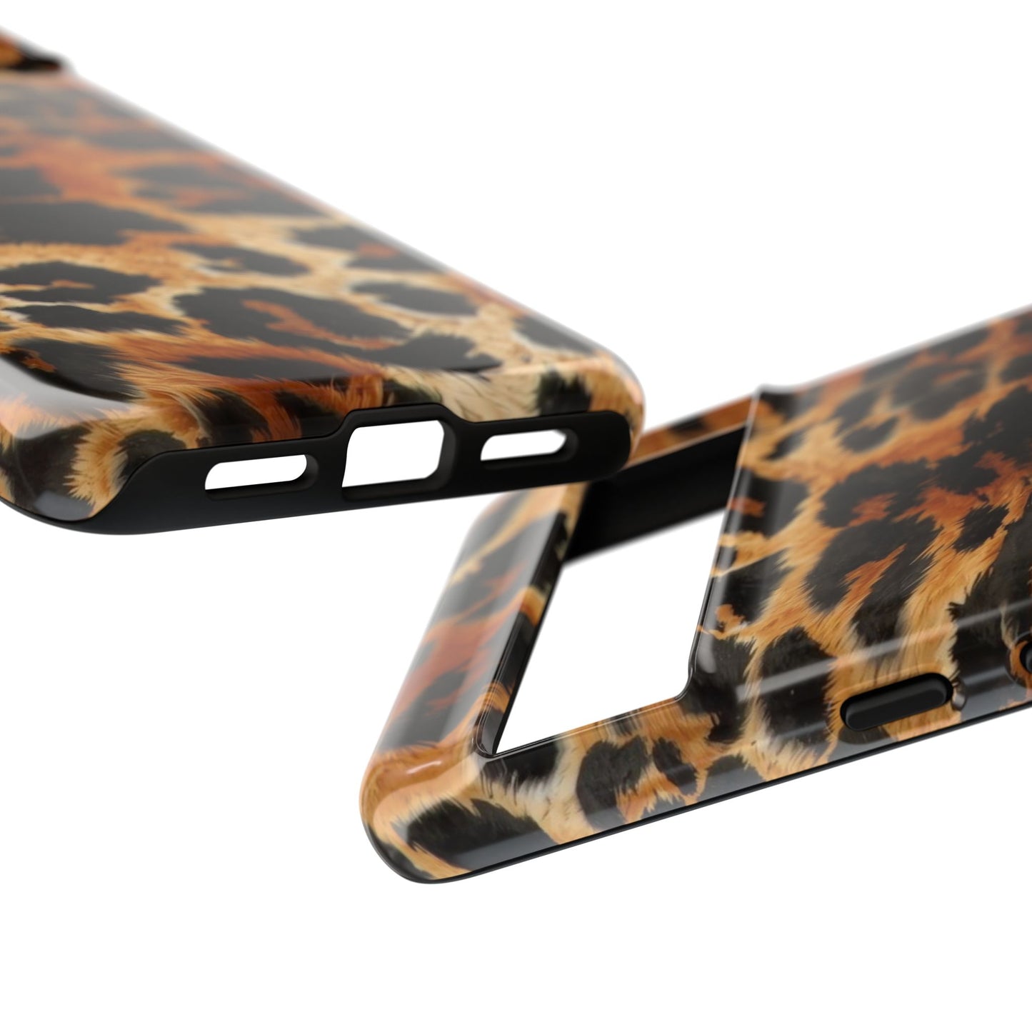 Leopard Print Tough Phone Case – Rugged Protective iPhone Cover