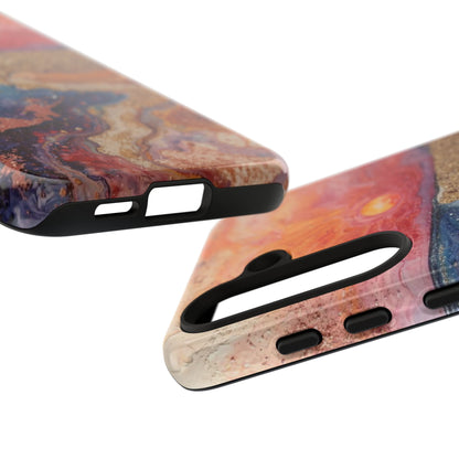 Sunset Coast Phone Case — Colorful Abstract Beach Art Tough Case