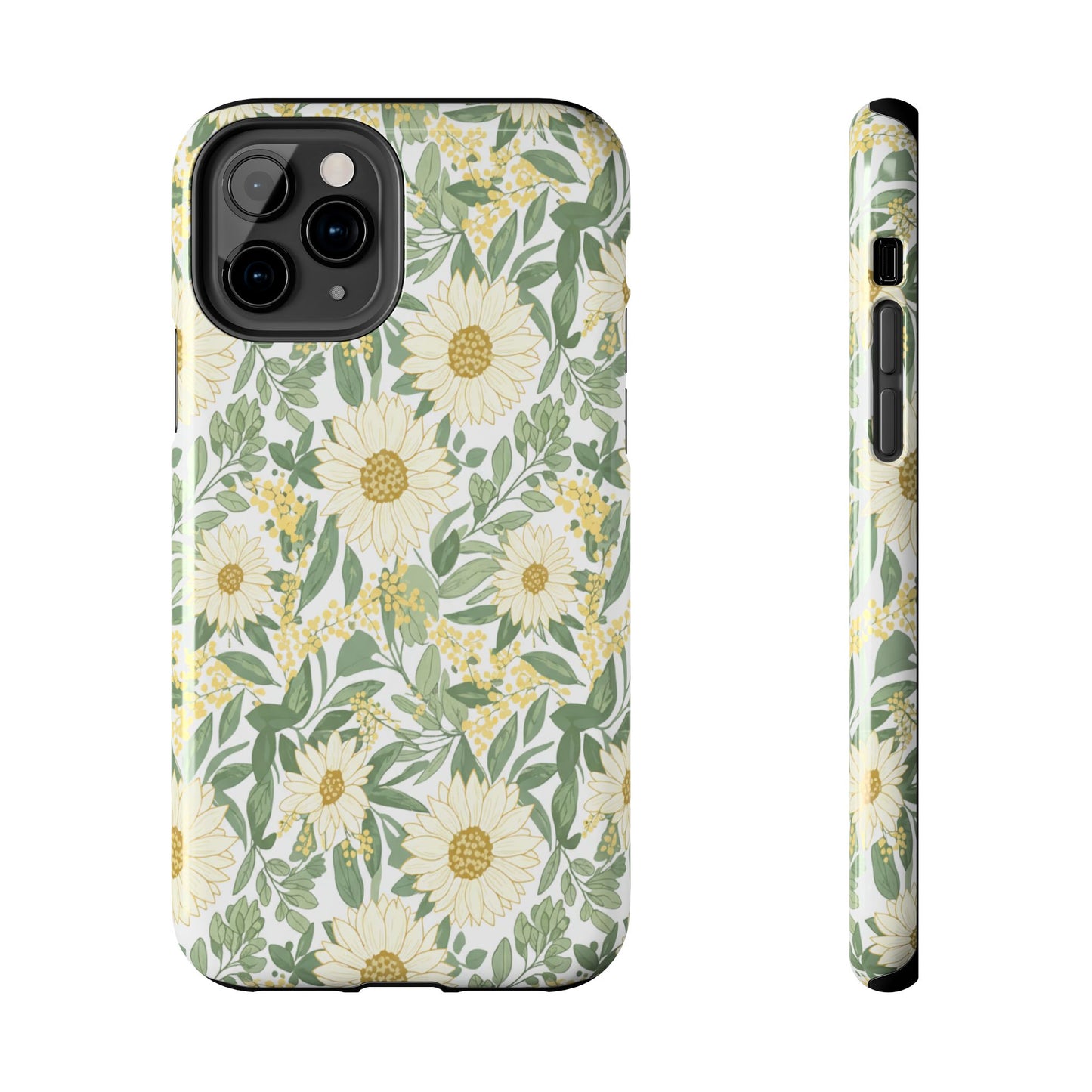 Daisy Meadow Tough Phone Case — Floral Protective Phone Cover