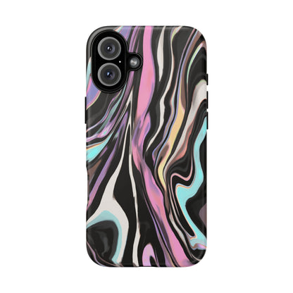Abstract Marble Tough Phone Case — Pastel Swirl Protective Cover