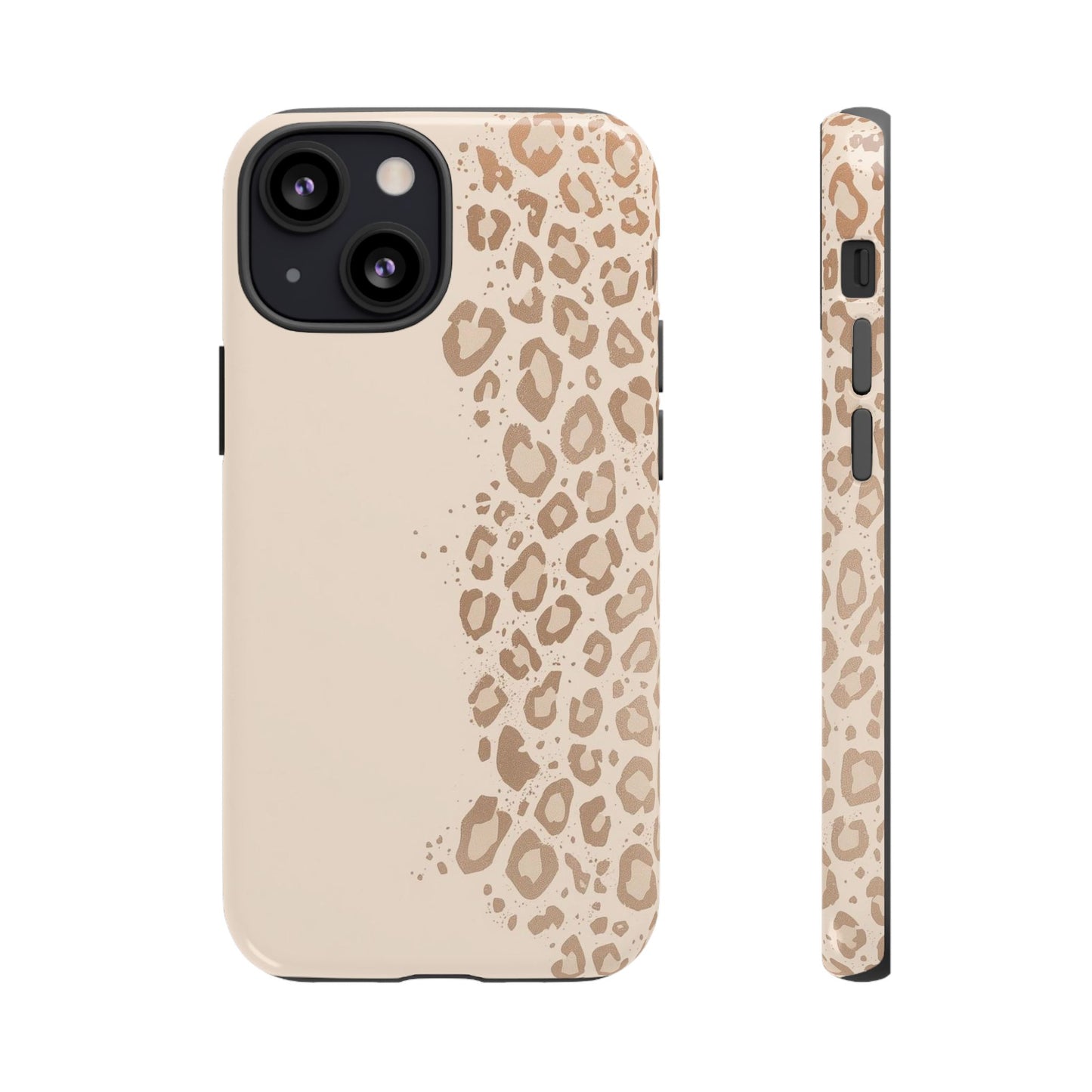 Phone Case – Beige Leopard Print Protective Cover
