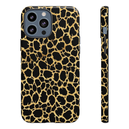 Giraffe Print Tough Phone Case — Durable Leopard-Style Protective Cover