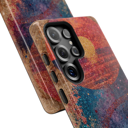 Retro Sunset Tough Phone Case