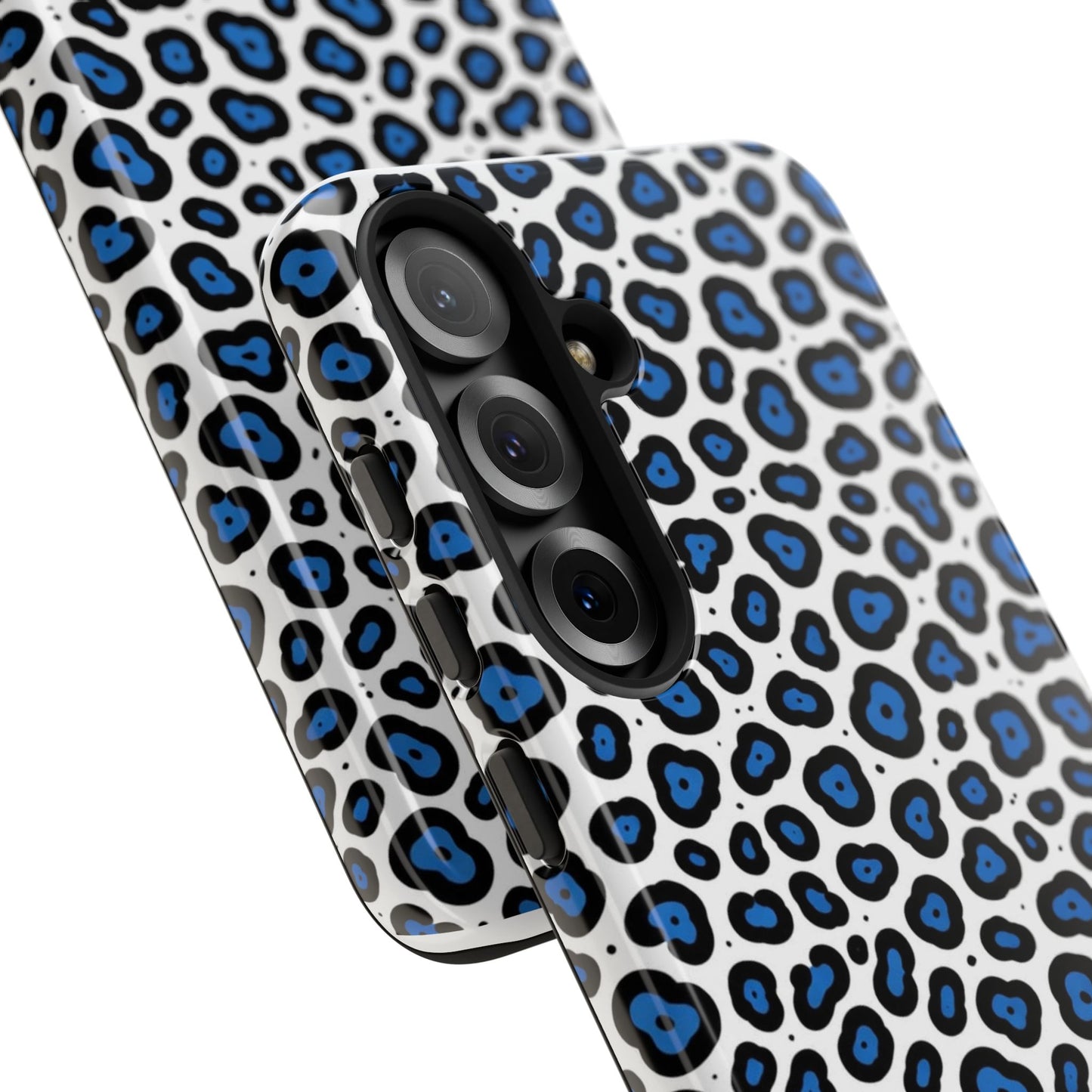 Blue Leopard Print Phone Case – Tough Protective Cover
