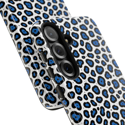 Blue Leopard Print Phone Case – Tough Protective Cover