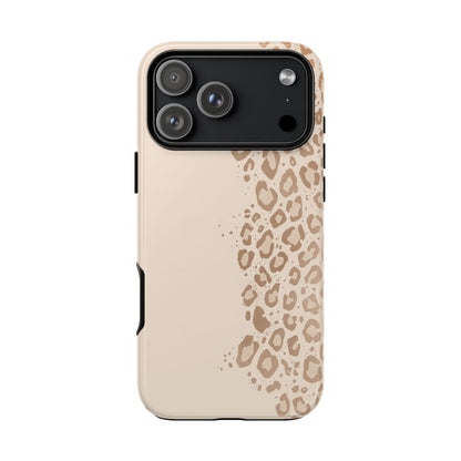 Phone Case – Beige Leopard Print Protective Cover