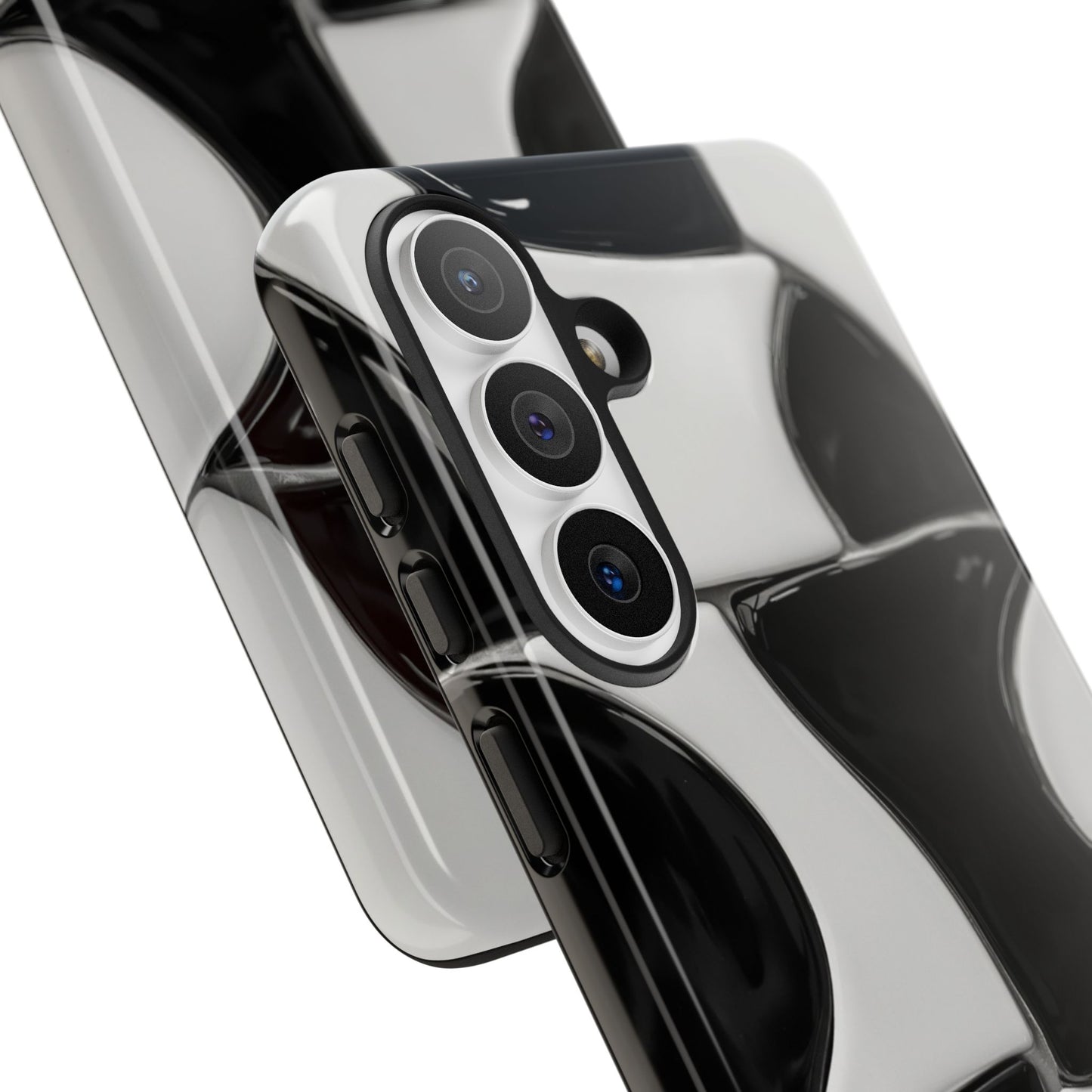 Black & White Abstract Pattern Tough Phone Case