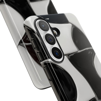 Black & White Abstract Pattern Tough Phone Case