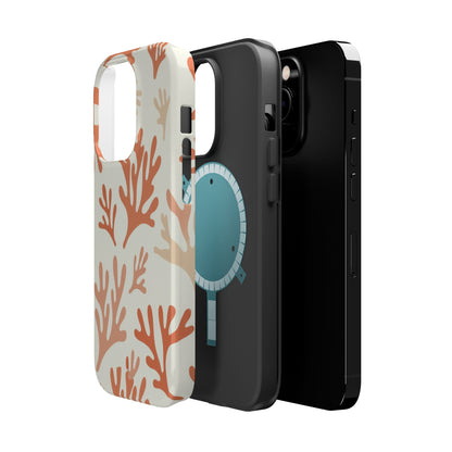 Coral Reef Magnetic Impact Phone Case — Protective MagSafe-Compatible Design