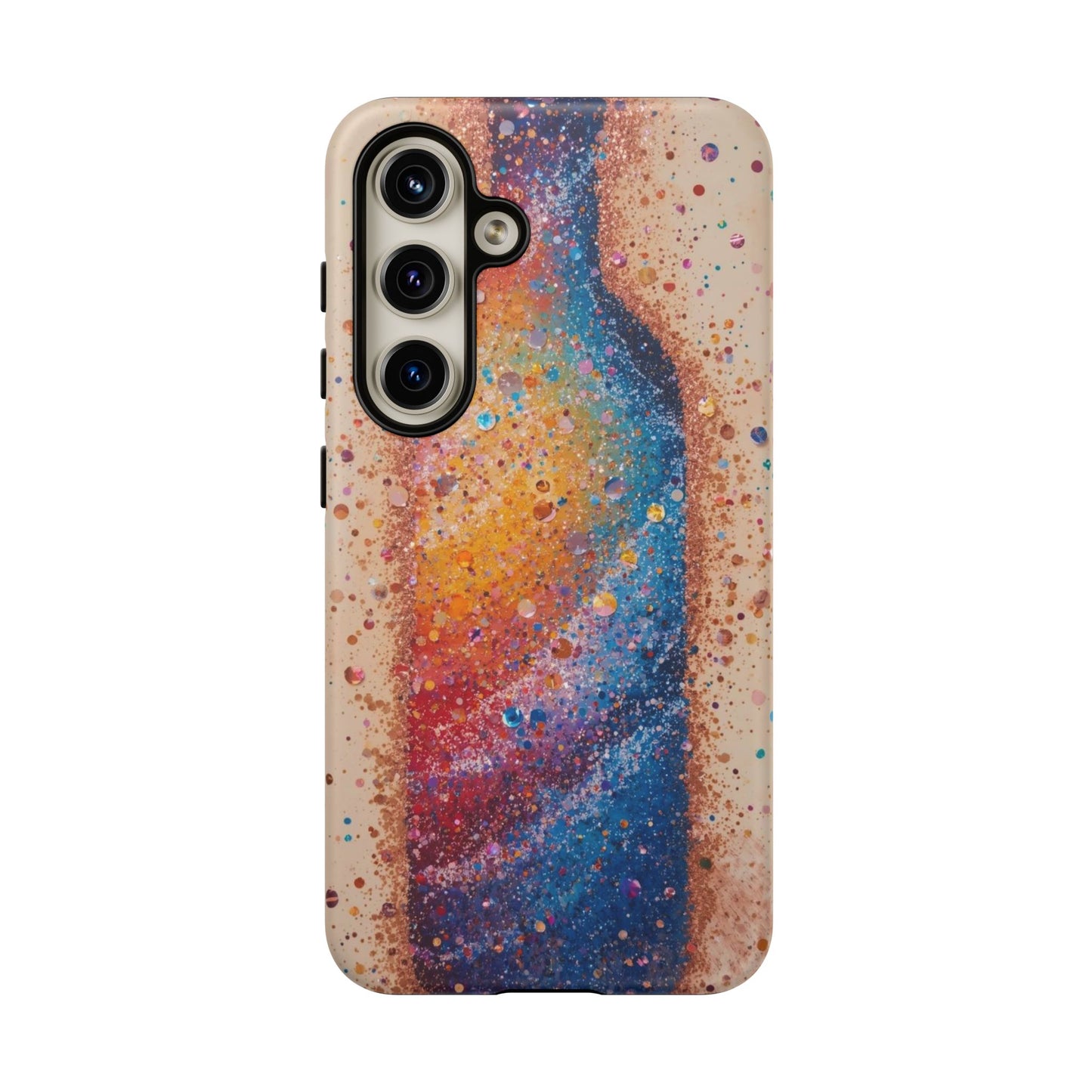 Galaxy Bottle Tough Phone Case — Colorful Nebula Splash iPhone Cover